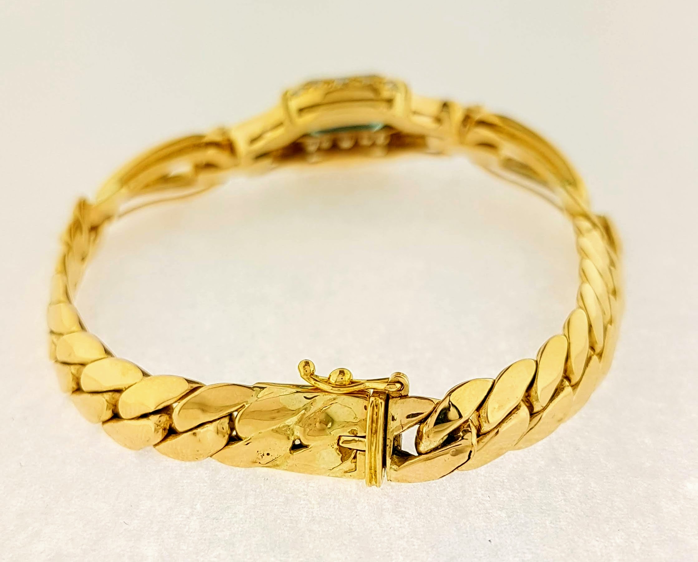 Onderwijs Verder wijsheid 18 karaat gouden armband met Topaas en diamant #23367 |  Goudsmederij/Juwelier Arnold van Dodewaard