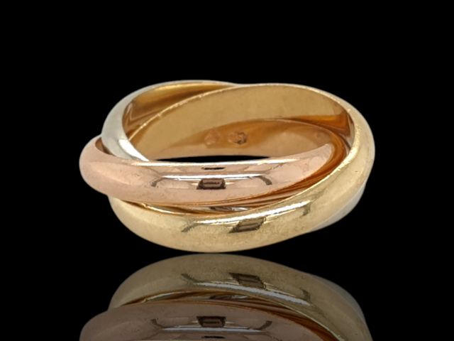 Gouden trinity ring. #28074