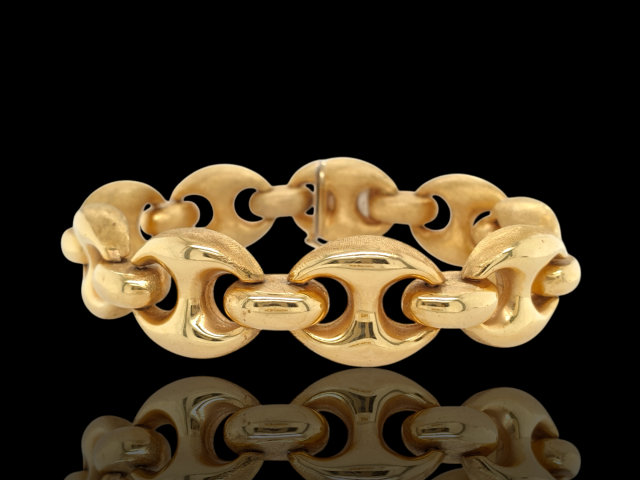 18 karaat gouden luxe occasion armband. #28047 - Image 3