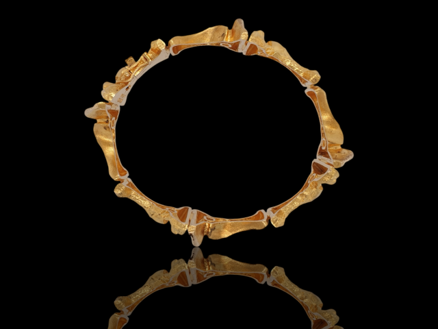 Gouden armband van Björn Weckström Lapponia, "Borealis" #28098 - Image 2