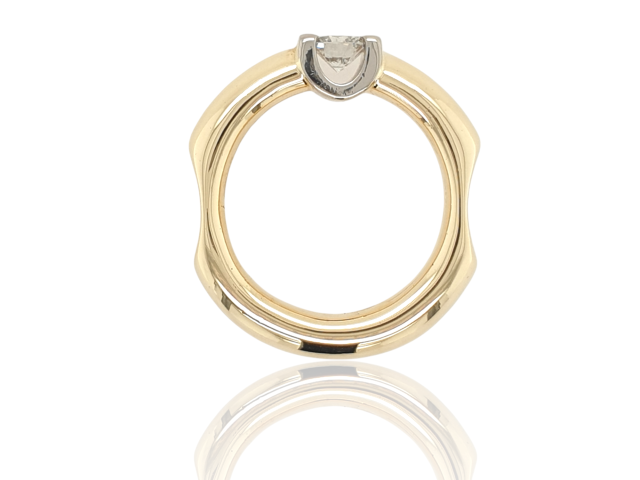 Volle 14 karaat gouden solitair briljant ring 0.70ct. # 28126 - Image 3