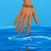 Gouden armband met dolfijnen. 2e hands, # 28129 - Afbeelding 3