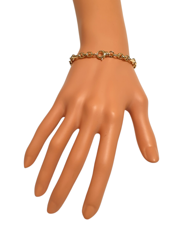 Gouden armband fantasieschakel nieuw. #28165 - Image 2