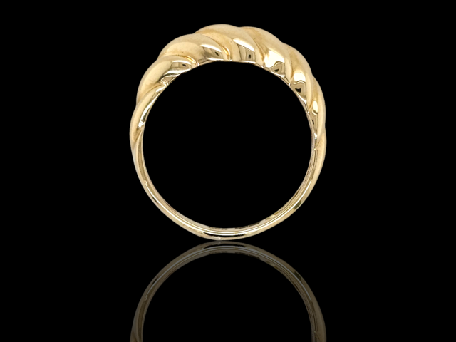 Gouden getordeerde ring # 27412 - Image 2